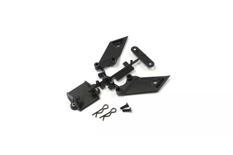 Red Serrated Flange Wheel Nut 4-Pack for 1/8 Buggy | Kyosho