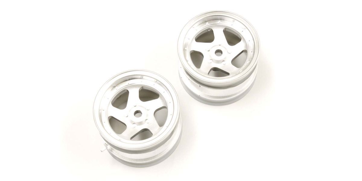 Kyosho 5 Spoke Wheel 43mm (Satin Chrome/2pcs/Optima) OTH244SCB