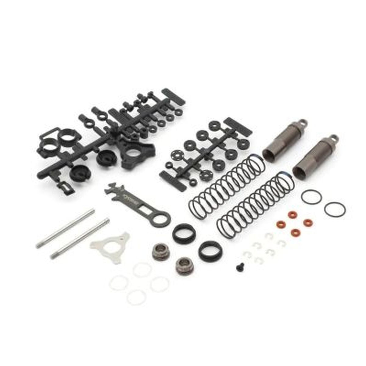 Gunmetal Rear Damper Set (2pcs) for Optima Mid 1/10 4WD Buggy | Kyosho