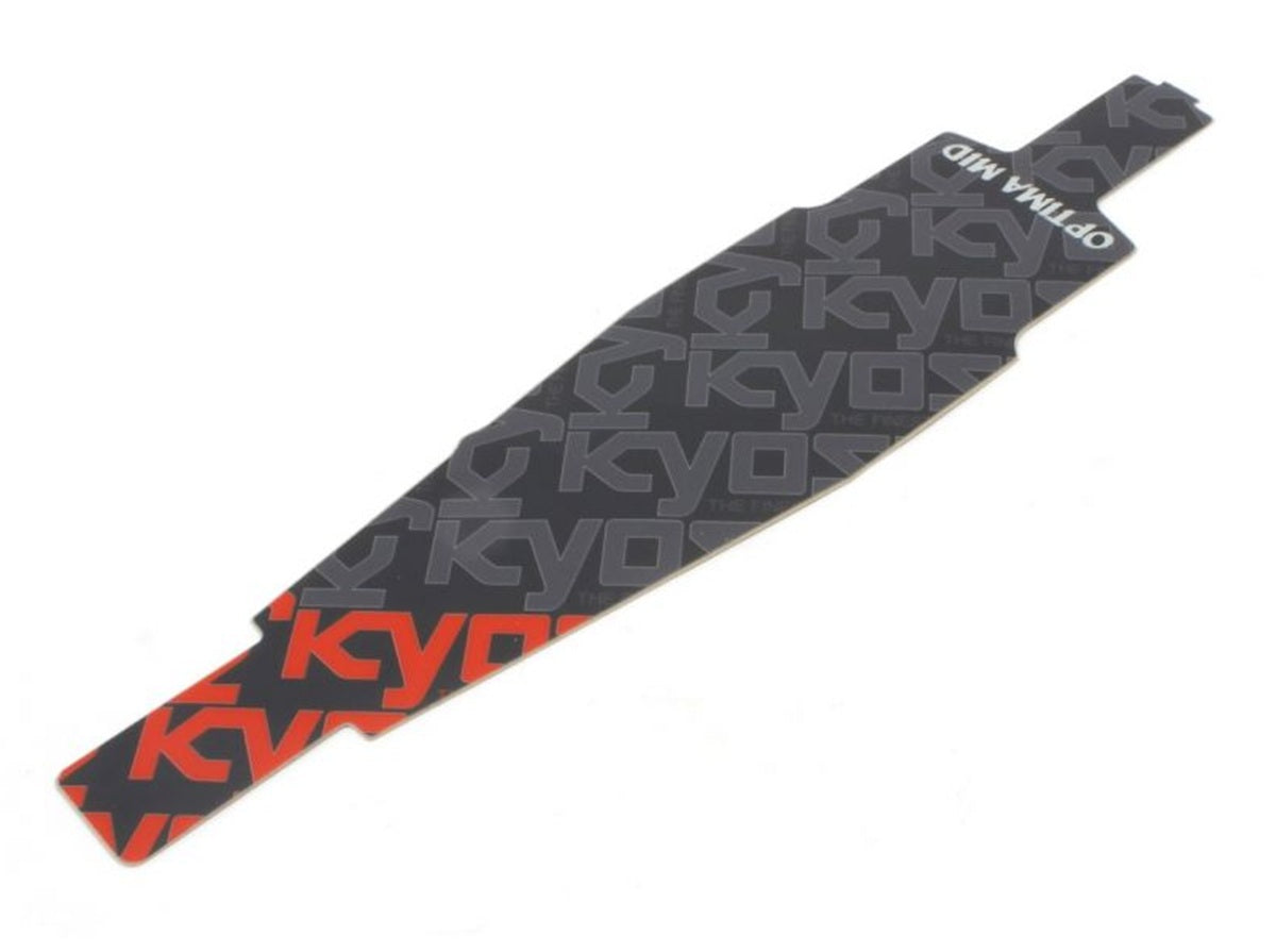 Carbon Fiber Pattern Chassis Protector Sheet for Optima Mid 1/10 Buggy | Kyosho