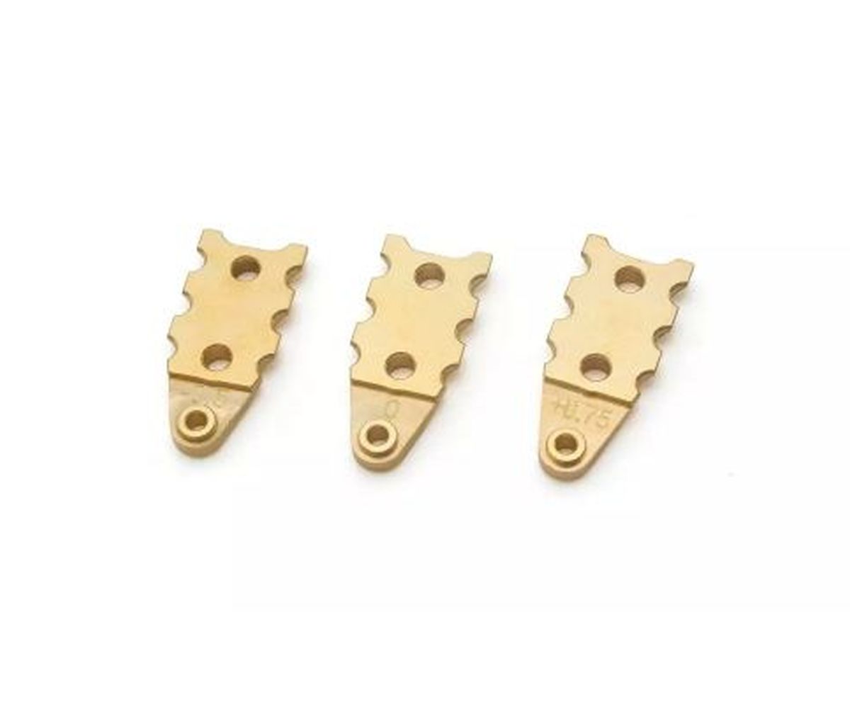 Brass H Plate Holder Set (-0.5/0/0.75mm) for Mini-Z MR-04 | Kyosho
