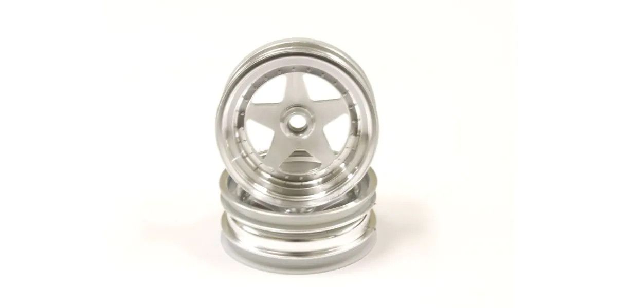 Kyosho 2.2" Front Wheel (2pc/Satin Chrome/Scorpion 2014) SCH005SCB