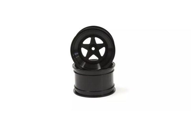 2.2" Rear Wheel Black 2-Pack for Turbo Scorpion 1/10 Buggy | Kyosho