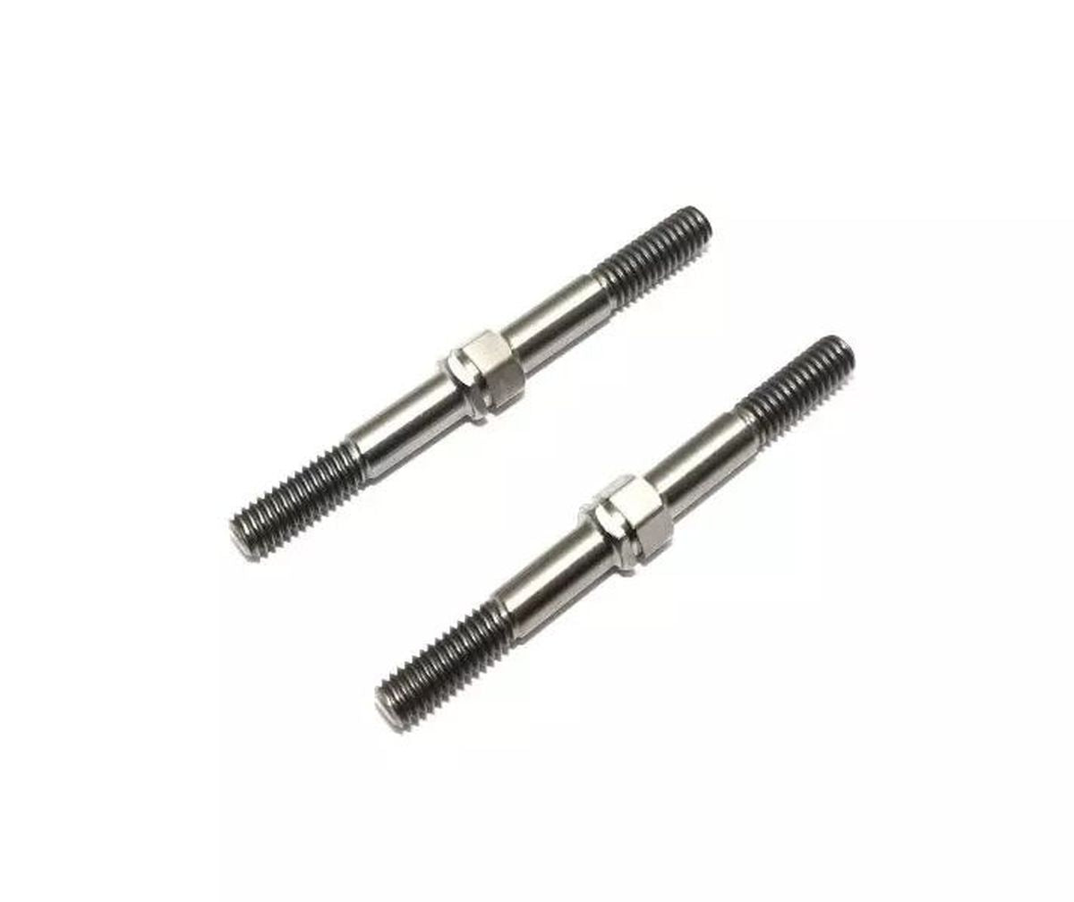 Titanium Turnbuckle Rod (4×46mm) 2-Pack for RC Suspension | Kyosho