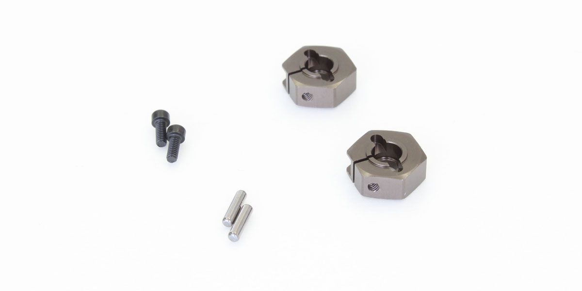 Kyosho Wide Clamp Wheel Hub (52/Gunmetal/RB5/ZX-5) UMW523GM