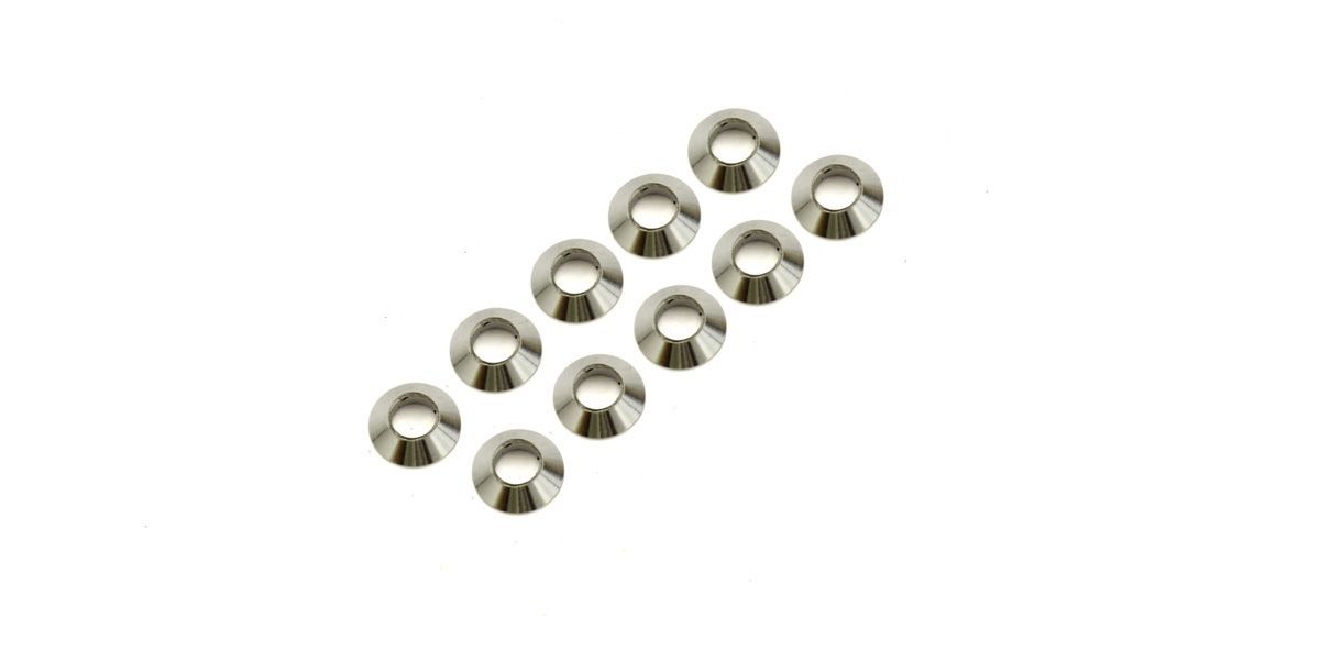 Kyosho M3x6 Tapered Washer (Silver/10pcs/Ultima) UT017