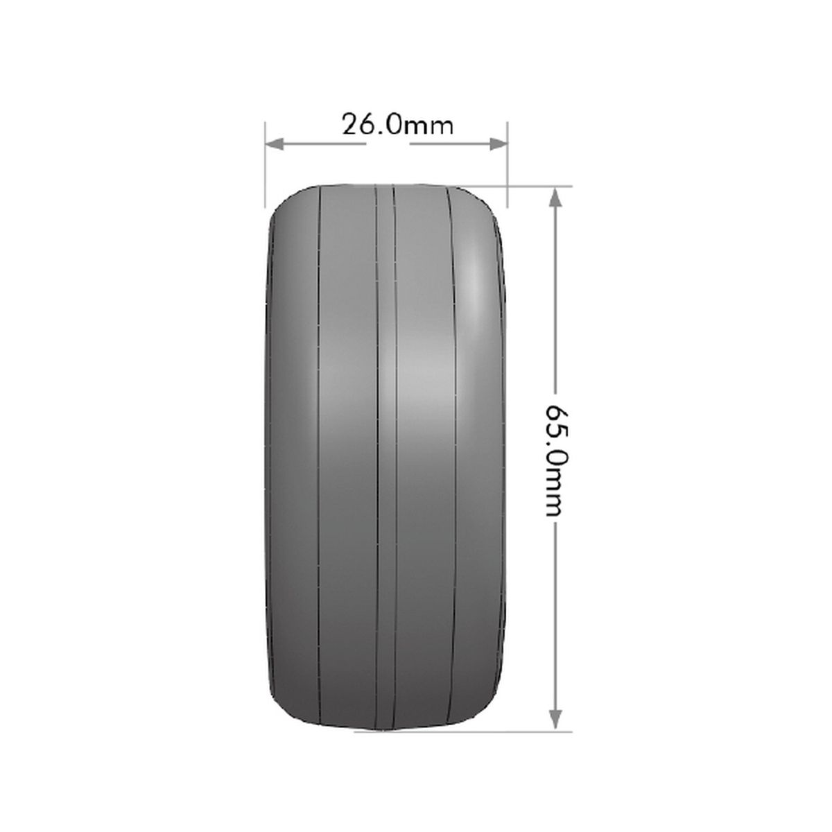 Louise RC 5-Spoke Matte Silver 1/10 Drift Wheel and Tire Set Pre-Mounted