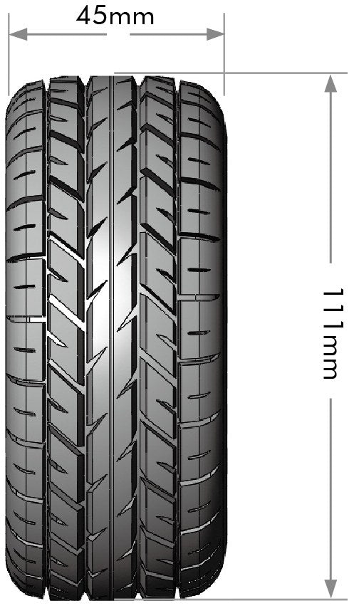 Louise R/C SC-Rocket 1/10 Short Course Tires, Soft, 12, 14 & 17mm Removable Hex on Black Rim (2) LT3154SB