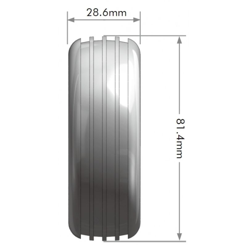 Louise R/C E-Orbit 1/10 2WD Front Buggy Tire, Soft, Mounted on White LT3182SWAF
