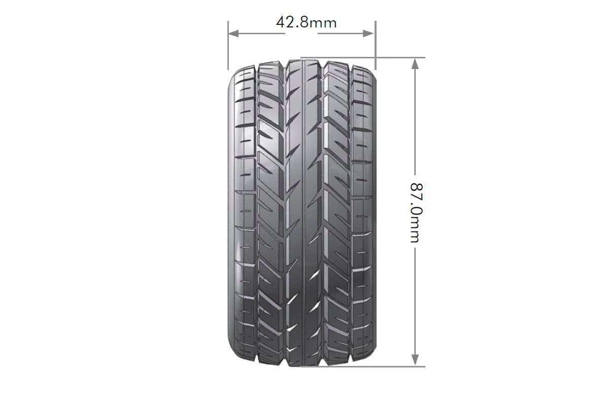 Louise R/C ST-Rocket 1/16 Stadium Truck Tires, 12mm Hex, Soft, Mounted on Black Spoke Rim, Front/Rear (2) LT3188SB