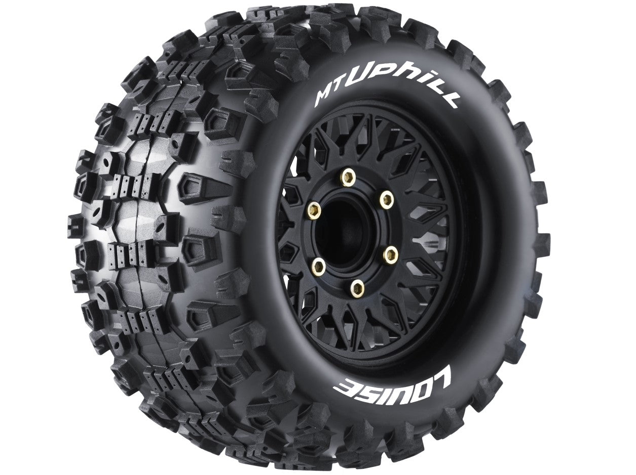 Louise R/C MT-Uphill Soft 1/10 Monster Truck Tires, Removable Hex (0
