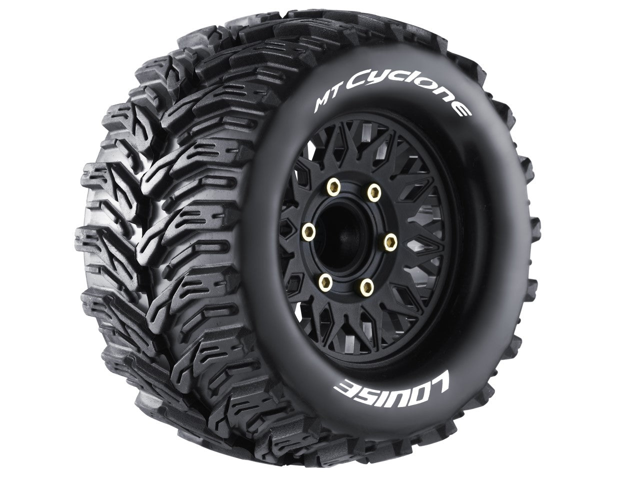 Louise R/C MT-Cyclone Soft, 1/10 Monster Truck Tires, 0 & 1/2 " Offset, LT3226SX