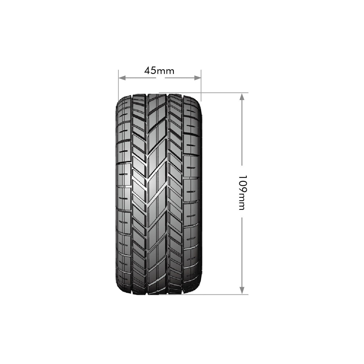 Louise R/C SC-Rocket M Oval Track 1/10 Short Course Tires, Unmounted LT3228VI