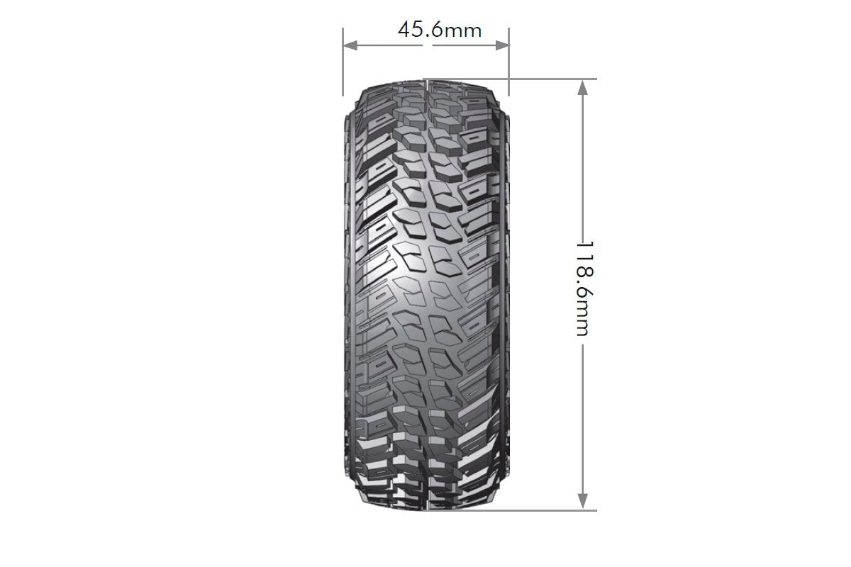 Louise R/C CR-Griffin 1/10 1.9" Crawler Tires, Super Soft, Front/Rear (2) LT3230VI