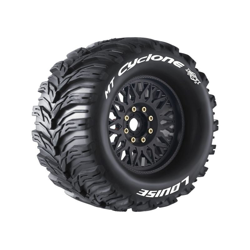 Louise RC MT-Cyclone Sport 1/8 3.8 Monster Truck MFT Belted Tires 17mm Hex Hub 0" & 1/2" Offset LT3323X