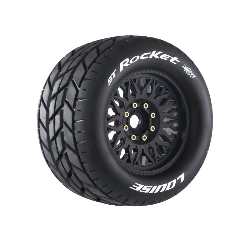 Louise RC ST-Rocket Sport 1/8 3.8 Stadium Truck MFT Belted Road Tires 17mm Hex Hub 0" & 1/2" Offset LT3324X