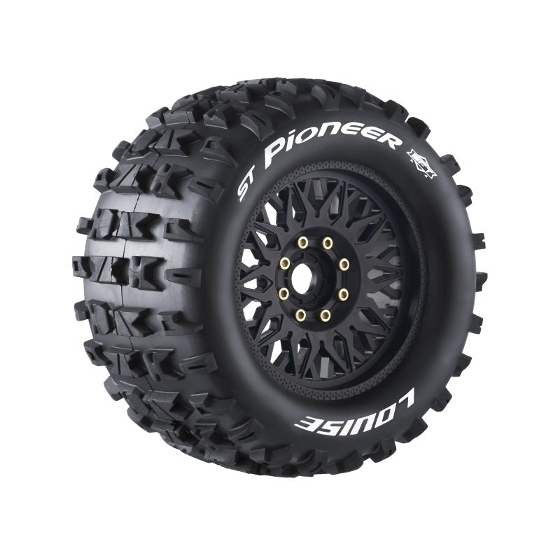 Louise RC ST-Pioneer Sport 1/8 3.8 Stadium Truck MFT Belted Tires 17mm Hex Hub 0" & 1/2" Offset LT3325X