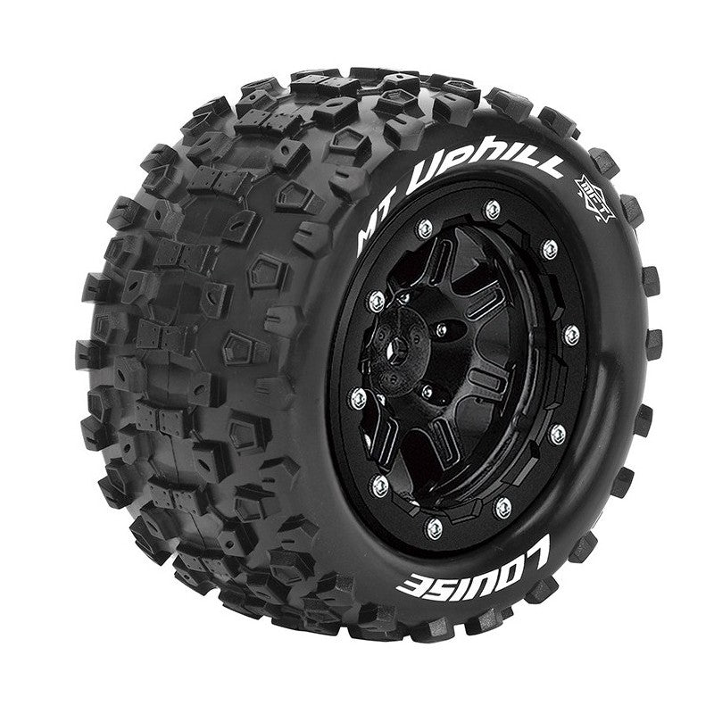 Louise MT-Uphill Traxxas Maxx Sport Belted MFT Tires Bead-Lock 2.8 Rims 1/2-Offset Hex 17mm (2)