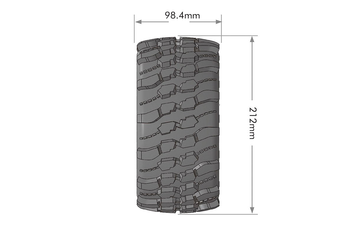 Louise R/C MFT X-Champ X-MAXX XRT Sport Monster Truck Tires, 24mm Hex, (2) LT3349B