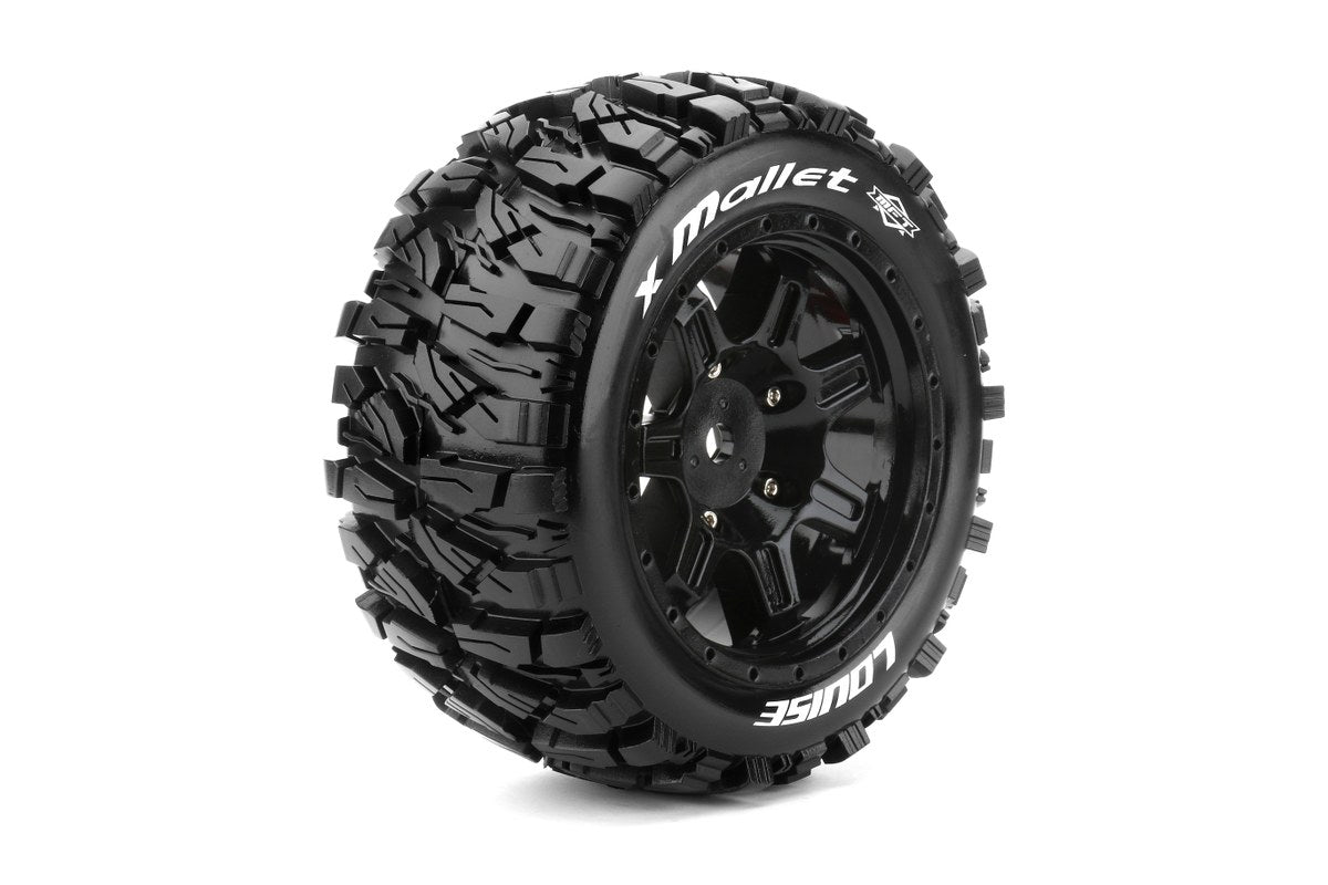 Louise R/C MFT X-Mallet X-MAXX XRT Sport Monster Truck Tires, 24mm Hex, (2) LT3350B