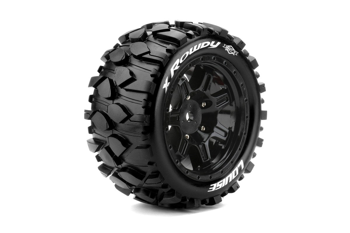 Louise R/C MFT X-Rowdy X-MAXX XRT Sport Monster Truck Tires, 24mm Hex, (2) LT3351B