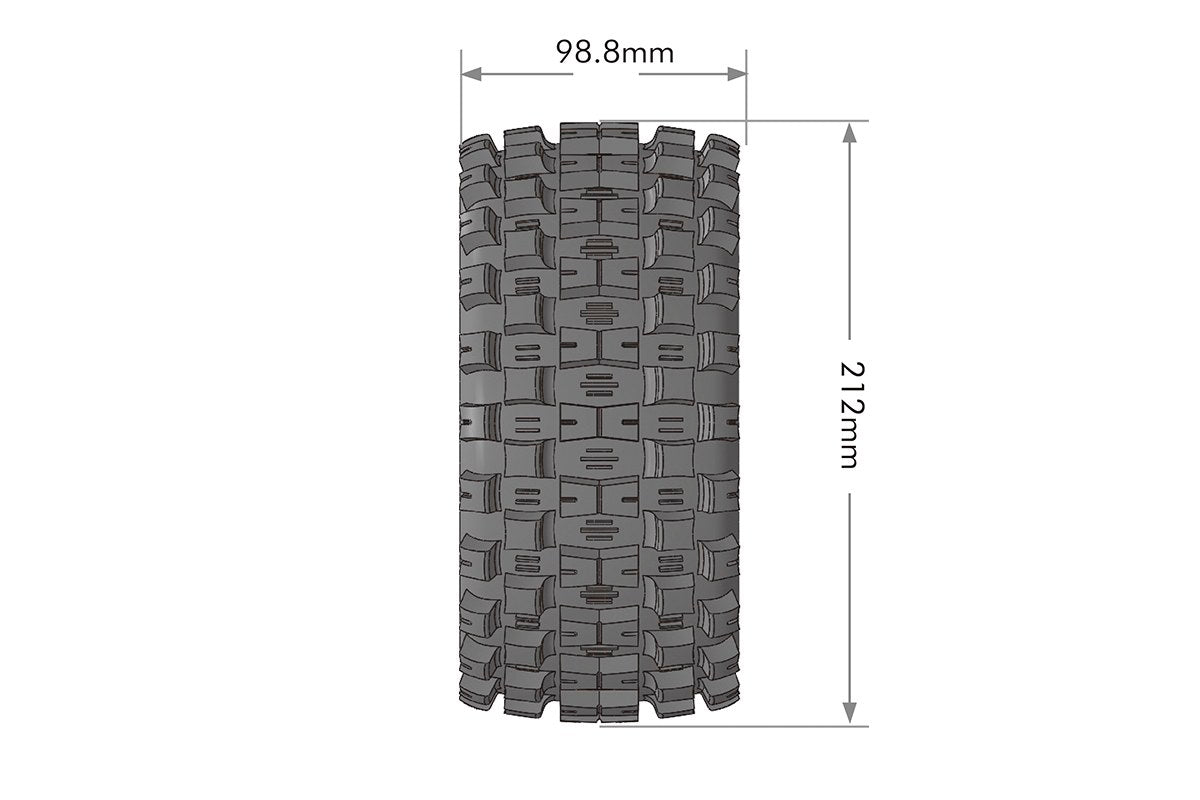 Louise R/C MFT X-Mcross X-MAXX XRT Sport Monster Truck Tires, 24mm Hex, (2) LT3352B