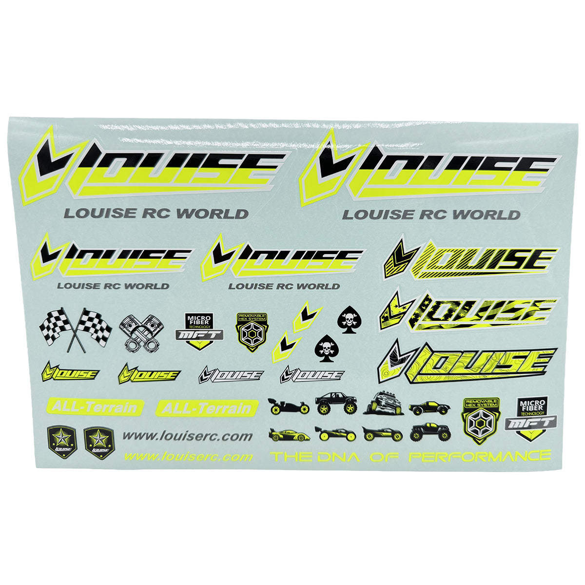 Louise R/C Sticker Sheet – Yellow