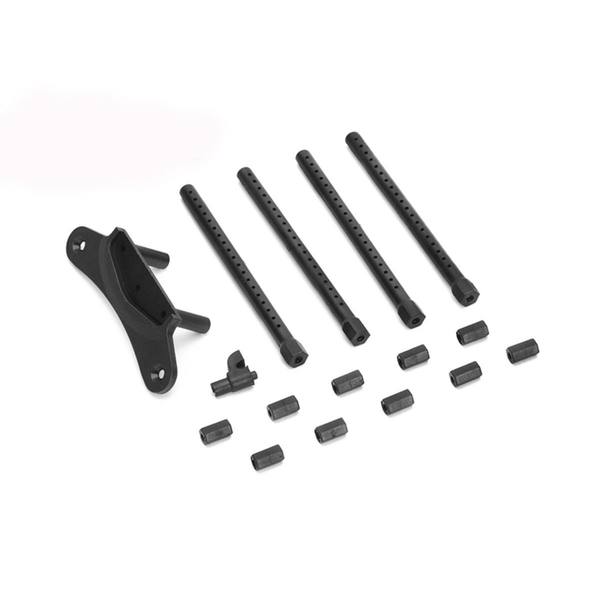 Louise R/C Front Bumper Hold and Body Mount, for T410 Drift NBA245