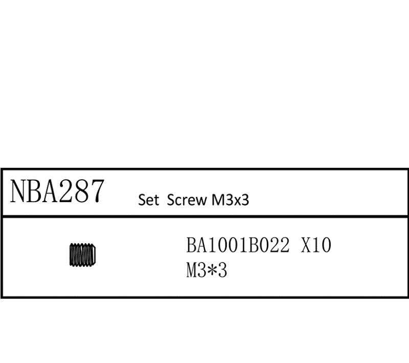 Louise R/C Set Screw M3x3, for LDX Drift, LRX Rally, Ltx Touring, LMX NBA287