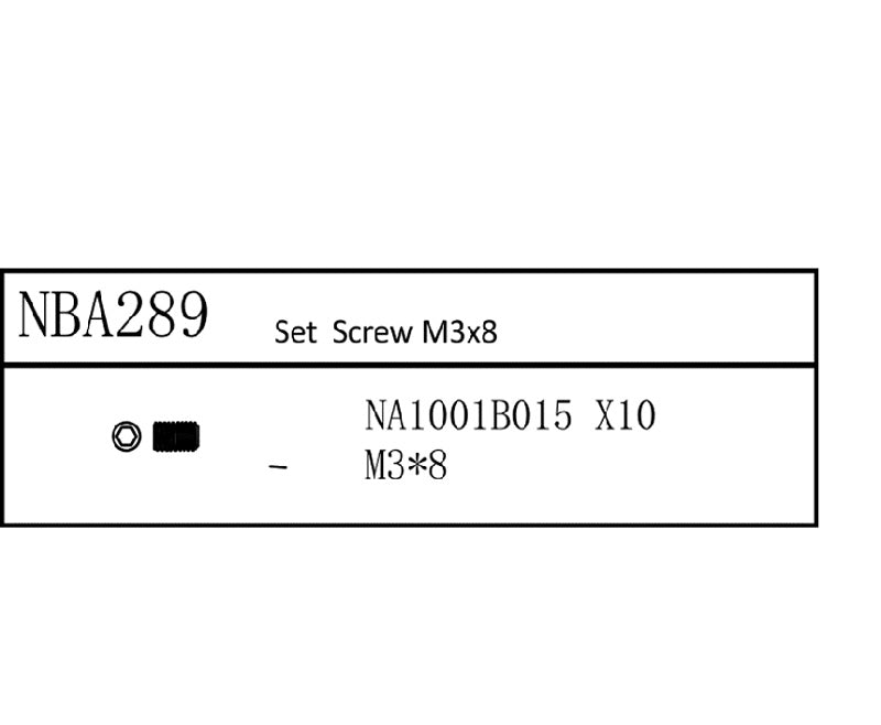 Louise R/C Set Screw M3x8, for LDX Drift, LRX Rally, LTX Touring, LMX NBA289