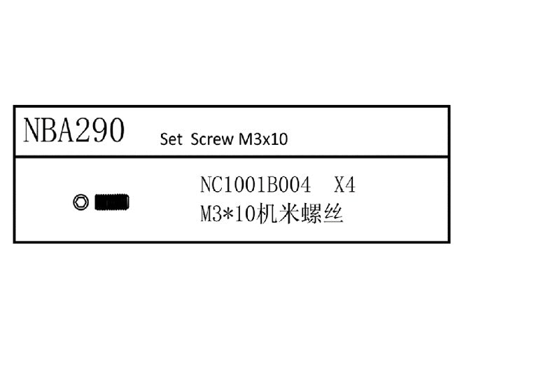 Louise R/C Set Screw M3x10, for LDX Drift LRX Rally, LTX Touring, LMX NBA290