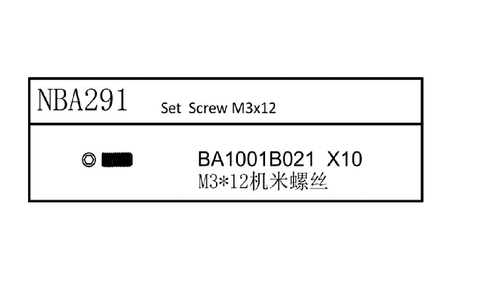 Louise R/C Set Screw M3x12, for LDX Drift LRX Rally, LTX Touring, LMX NBA291