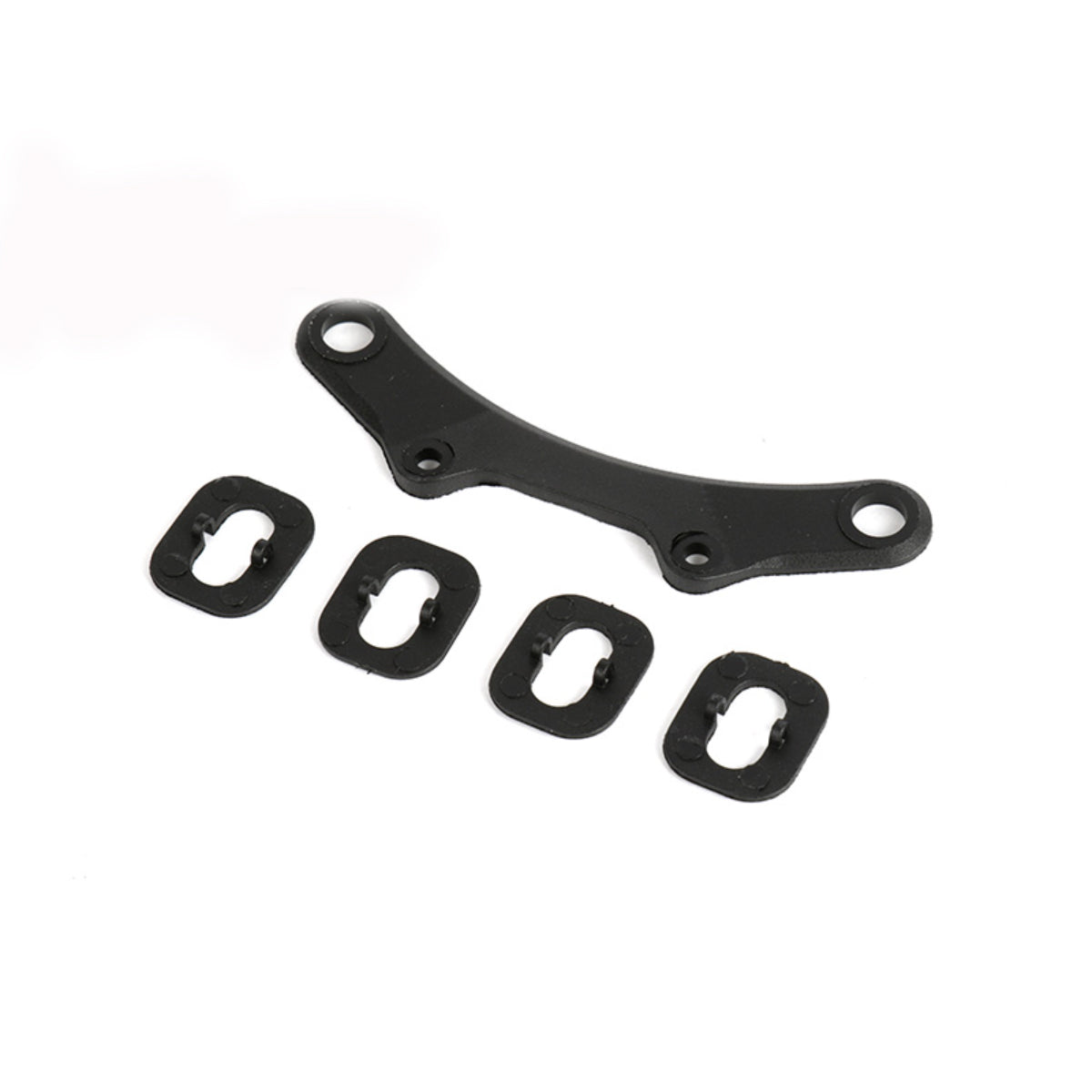 Louise R/C Bumper Plate & Body Post Spacer (Plastic), Fits T410 NBA337