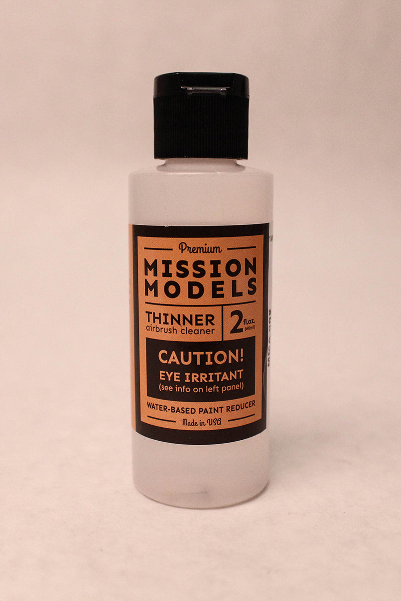 Mission Models Acrylic Thinner / Reducer / Airbrush Cleaner 2oz Bottle Acrylic Hobby Paint