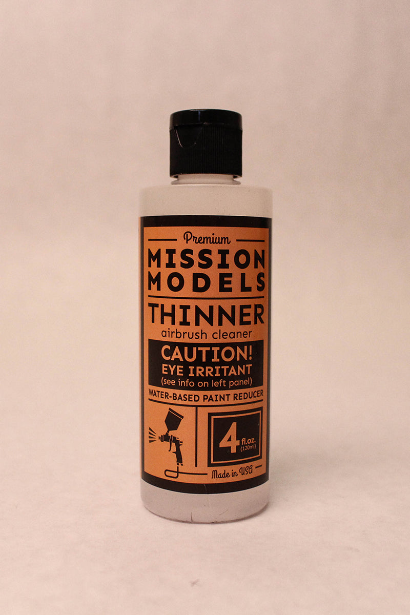 Mission Models Acrylic Thinner / Reducer / Airbrush Cleaner 4oz Bottle Acrylic Hobby Paint
