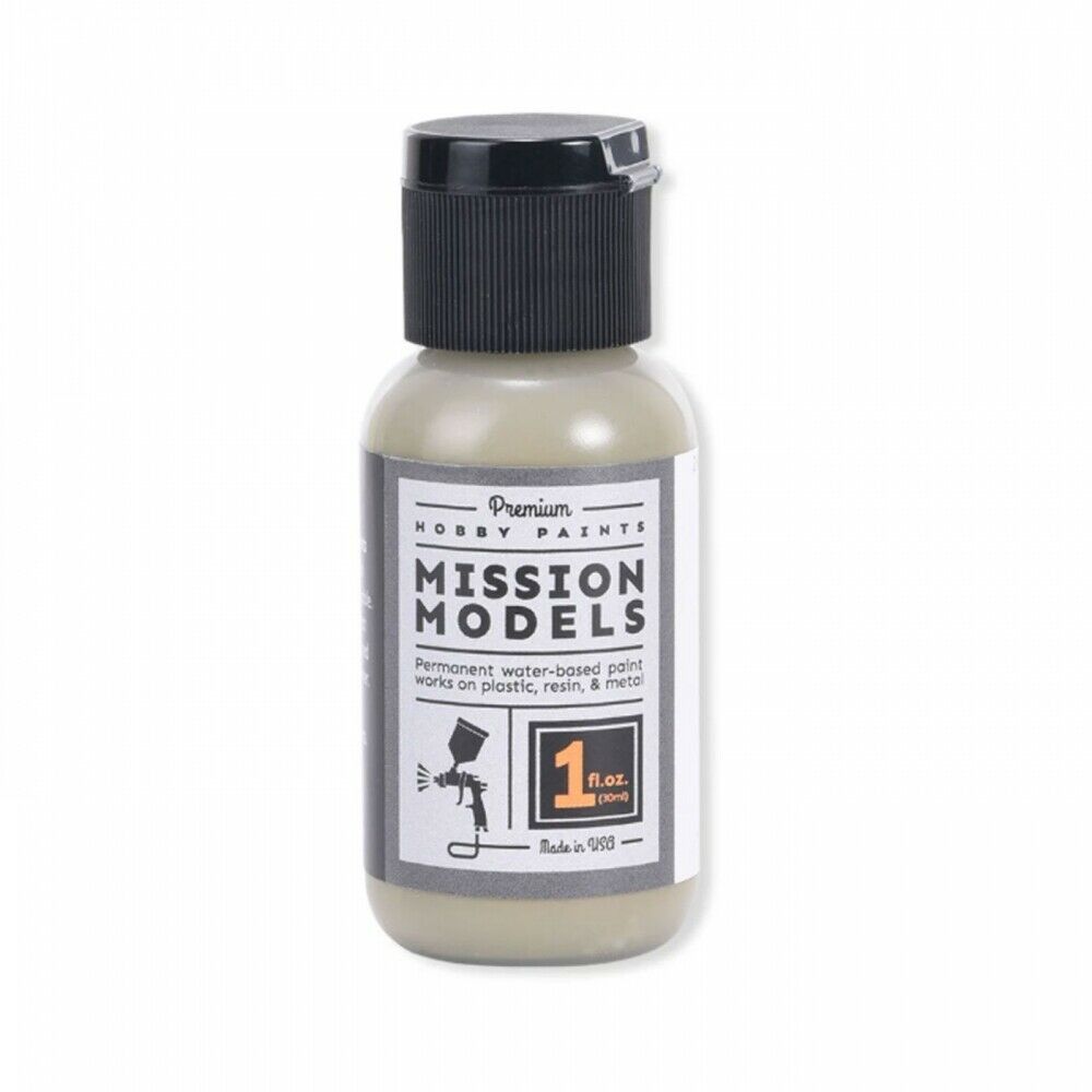Mission Models Acrylic Model Paint 1oz Bottle Concrete 1 (Dark) Acrylic Hobby Paint