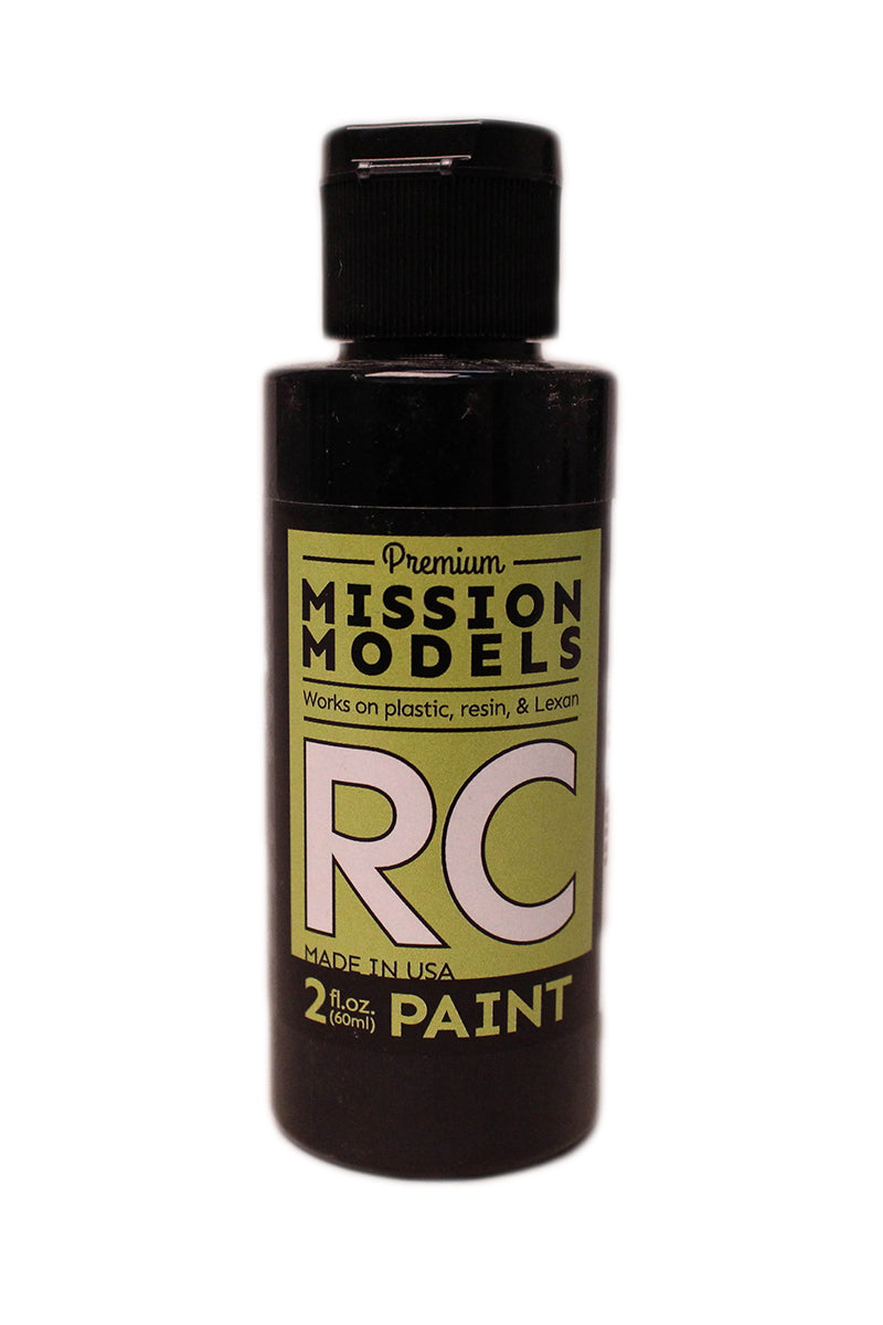 Mission Models RC Paint 2 oz bottle Black Acrylic Hobby Paint