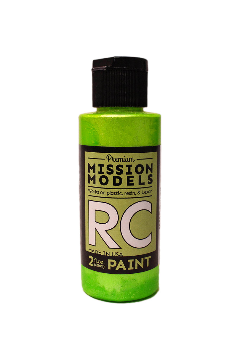 Mission Models RC Paint 2 oz bottle Pearl Lime Acrylic Hobby Paint