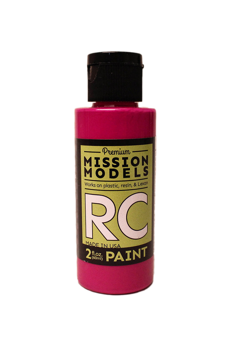 Mission Models RC Paint 2 oz bottle Fluoresent Racing Berry Acrylic Hobby Paint