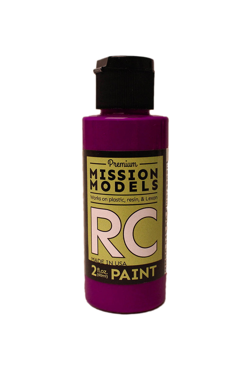 Mission Models RC Paint 2 oz bottle Fluorescent Racing Violet Acrylic Hobby Paint