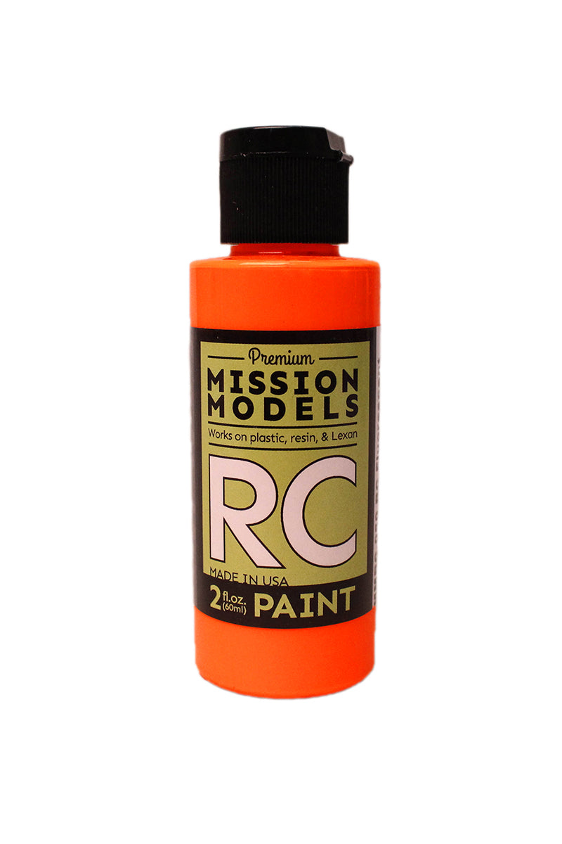 Mission Models RC Paint 2 oz bottle Fluorescent Racing Bright Acrylic Hobby Paint