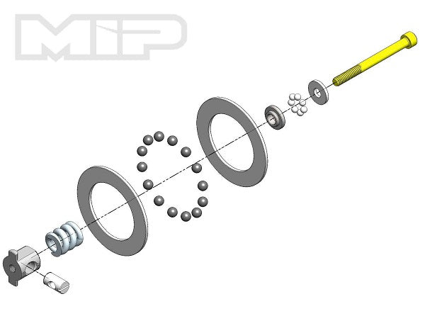 MIP - Moore's Ideal Products Super Diff Carbide Rebuild Ki for TLR 22 Series