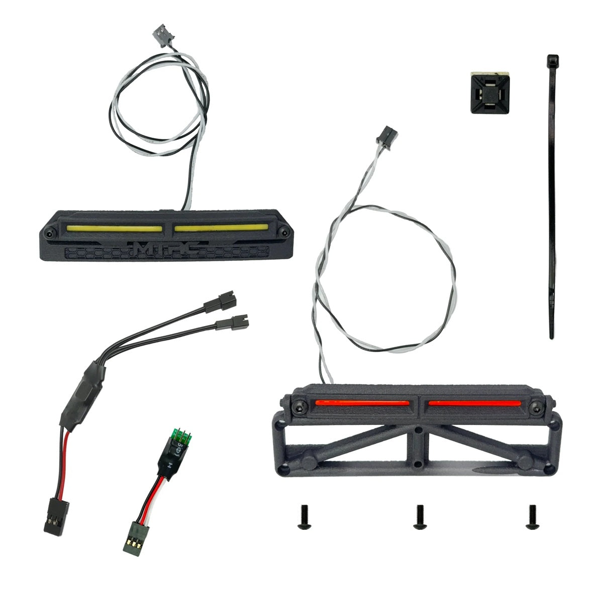 MyTrickRC ARRMA Mojave Grom LED Light Kit – Scale Headlight Grill & Tail Light Bumper
