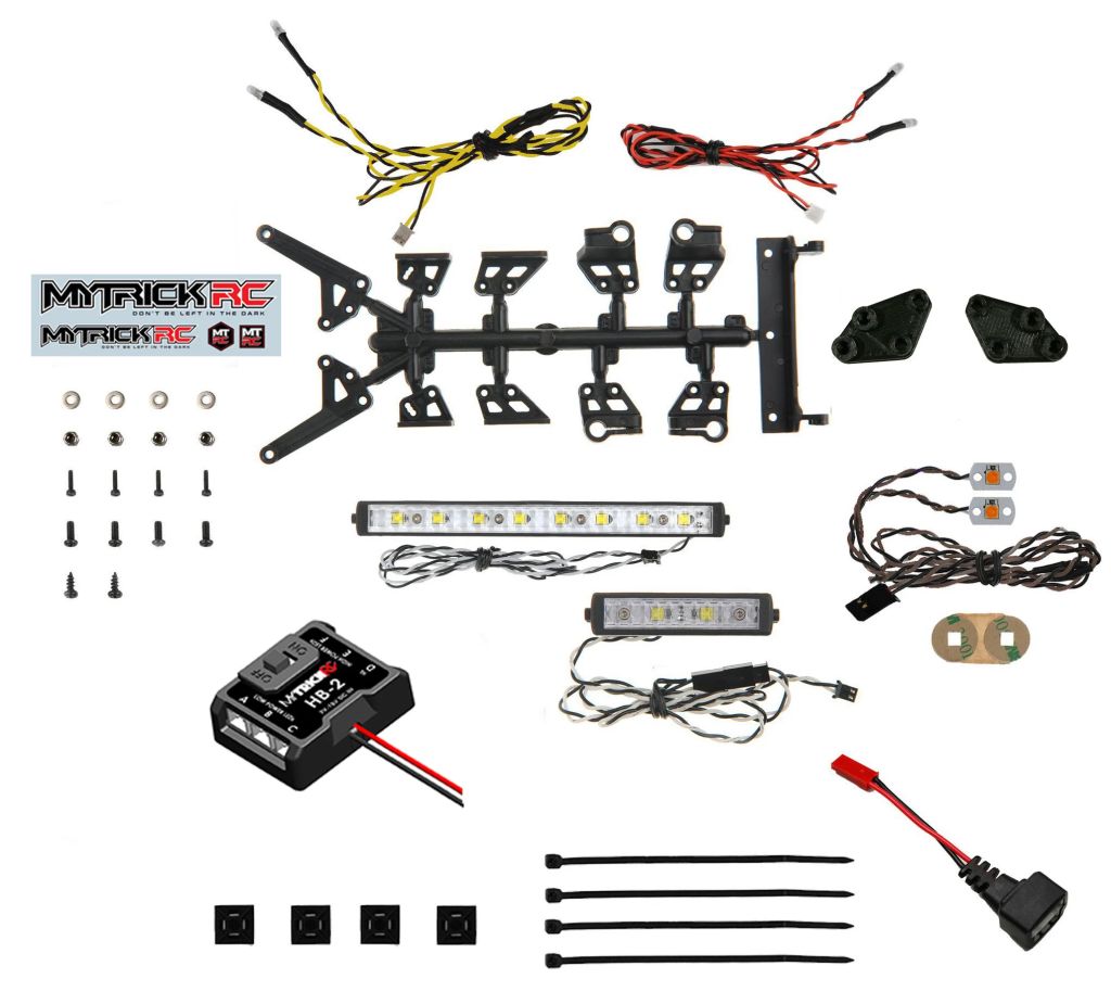 MyTrickRC Axial Early Bronco Light Kit – Complete Scale LED Lighting System with HB-2 Controller