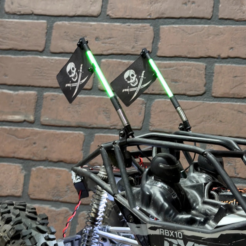 MyTrickRC TrickWhip Pirate Flag – Scale Jolly Roger Flag Accessory for Gen 2 TrickWhip LED Light Whips