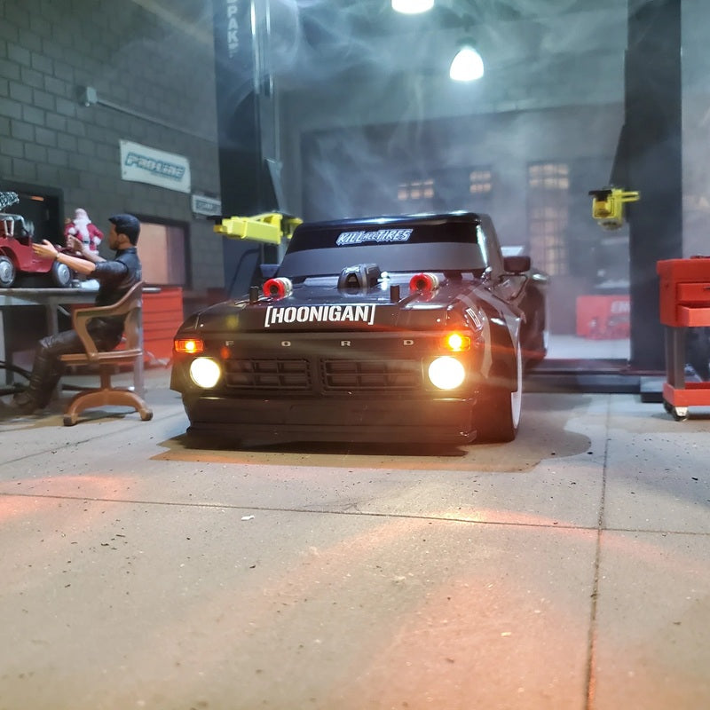MyTrickRC Team Associated Apex2 Hoonitruck Light Kit – Complete Scale LED Lighting System for the Apex2 Hoonitruck