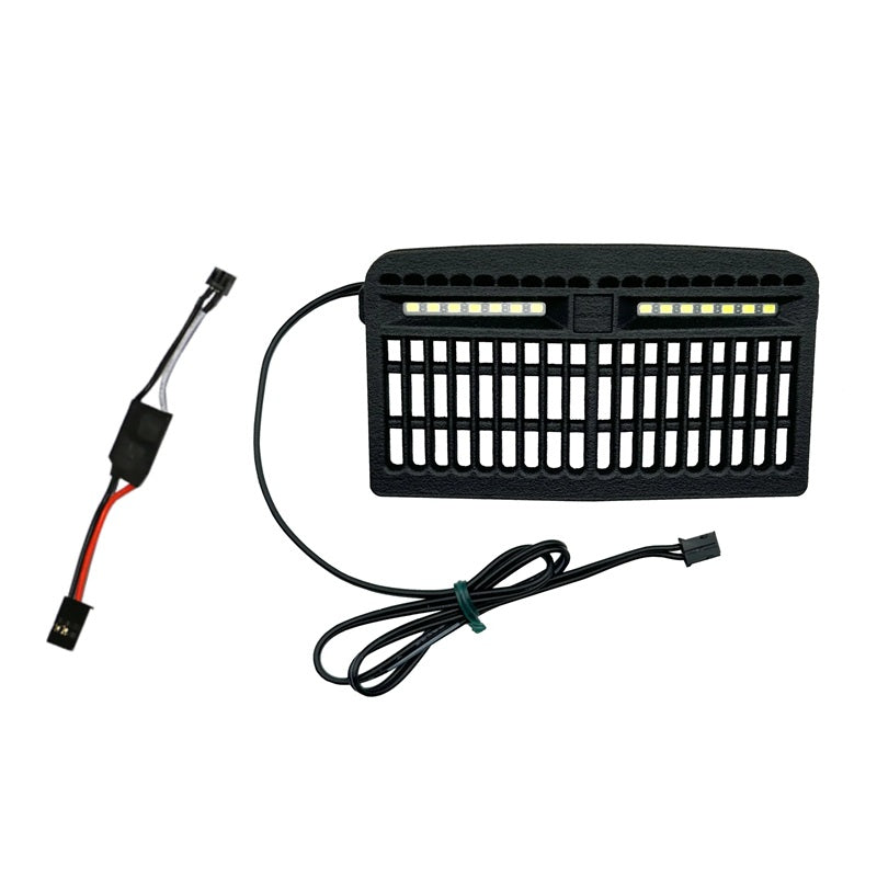 MyTrickRC Pro-Line Comp Wagon Grill – Custom Scale Carbon Nylon Competition Grill with Integrated Attack LED Headlights