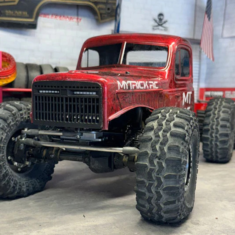 MyTrickRC Pro-Line Comp Wagon Grill – Custom Scale Carbon Nylon Competition Grill with Integrated Attack LED Headlights
