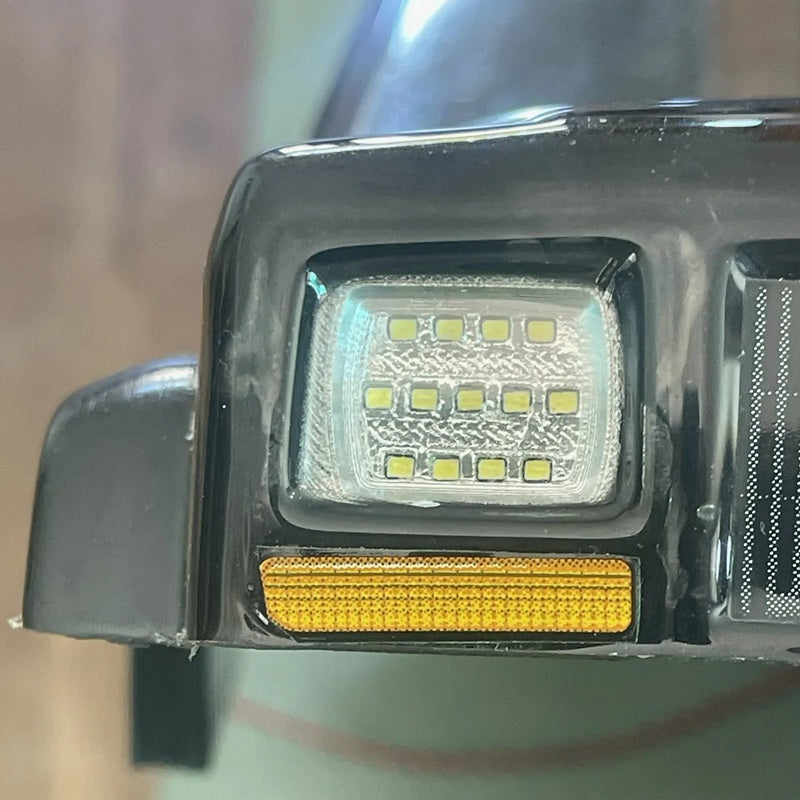 MyTrickRC 19mm Rectangular Headlight Buckets – Scale Mounting Buckets for Attack Wafer LEDs