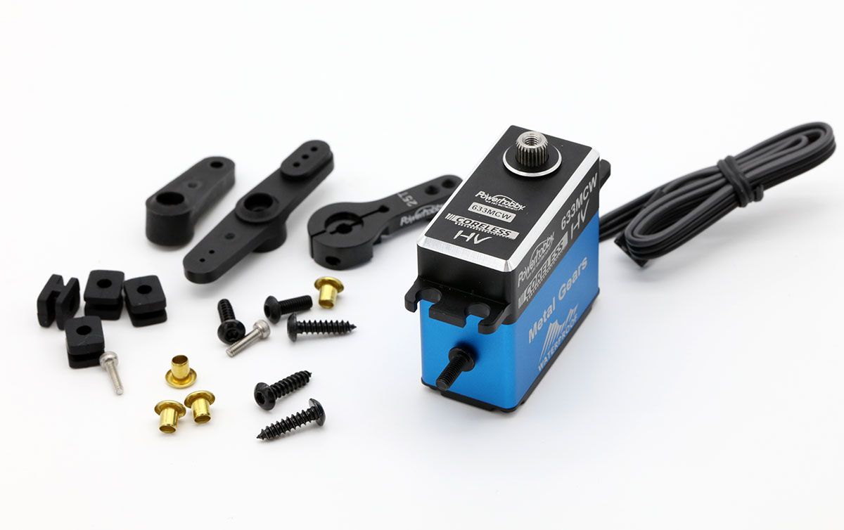 Powerhobby 633MCW HV Waterproof Coreless Steel Gear Servo Aluminum Case
